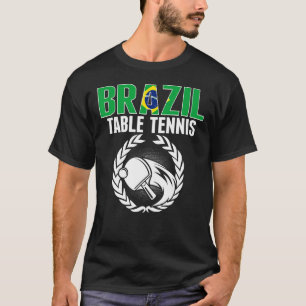 ブラジル卓球ブラジルピンポンサポート Tシャツ