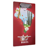 ブラジル図解入りの、写真付きの旅行ポスター。 クリップボード (右)