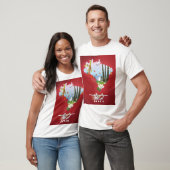 ブラジル図解入りの、写真付きの旅行ポスター。 Tシャツ (ユニセックス)