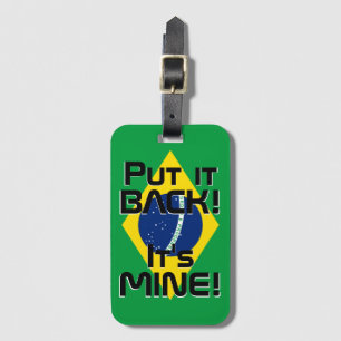ブラジル国おもしろい旗 ラゲッジタグ