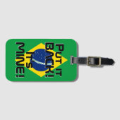 ブラジル国おもしろい旗 ラゲッジタグ (正面横)