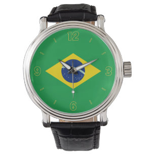 ブラジル国エレガント旗 腕時計
