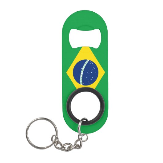 ブラジル国家プライド愛国主義 キーホルダー栓抜き (正面)