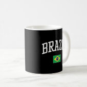 ブラジル国旗があなたの国を愛している コーヒーマグカップ (正面右)