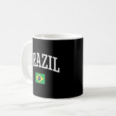 ブラジル国旗があなたの国を愛している コーヒーマグカップ (正面左)