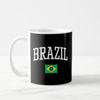 ブラジル国旗があなたの国を愛している コーヒーマグカップ