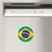 ブラジル国旗が丸で博物館ザズレ マグネット (インサイチュ (食洗機))