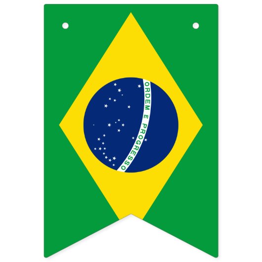 ブラジル国旗とパーティーブラジルのバナー/結婚式 バンティングフラッグ (第1の旗)