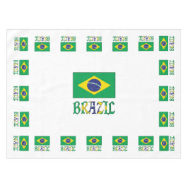 ブラジル国旗とブラジル テーブルクロス