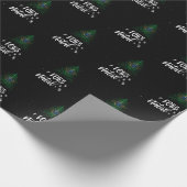 ブラジル国旗とメリークリスマス ラッピングペーパー (角)