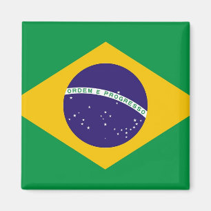 ブラジル国旗と磁石 マグネット