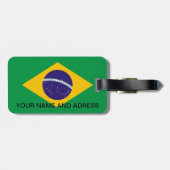 ブラジル国旗と荷物タグ ラゲッジタグ (裏面横)