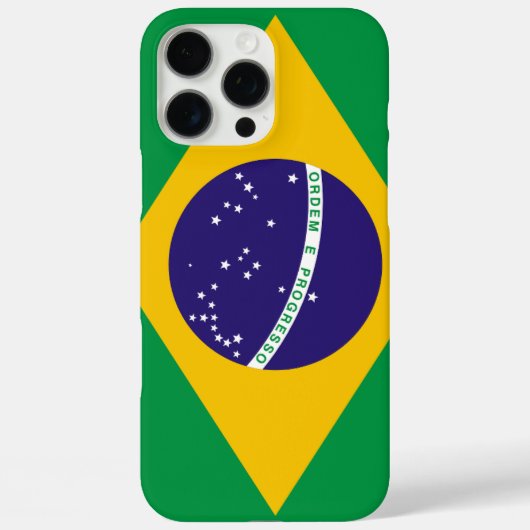 ブラジル国旗のカスタマイズ可能 Case-Mate iPhoneケース (裏面)