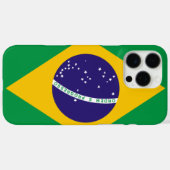 ブラジル国旗のカスタマイズ可能 Case-Mate iPhoneケース (裏面 (横))