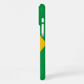ブラジル国旗のカスタマイズ可能 iPhoneケース (左側面)