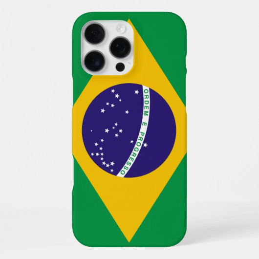 ブラジル国旗のカスタマイズ可能 iPhoneケース (裏面)