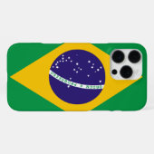 ブラジル国旗のカスタマイズ可能 iPhoneケース (裏面横)