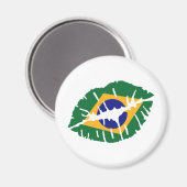 ブラジル国旗のキス マグネット (正面/裏面)