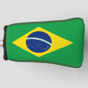 ブラジル国旗のゴルフヘッドカバー ゴルフヘッドカバー