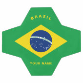 ブラジル国旗のサッカーボール サッカーボール (フラット)