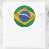 ブラジル国旗のシール ラウンドシール (バッグ)