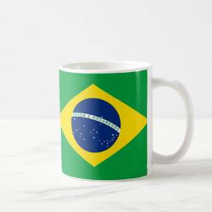 ブラジル国旗のセラミックマグカップ コーヒーマグカップ