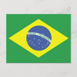 ブラジル国旗のデザイン ポストカード