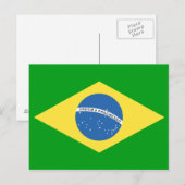 ブラジル国旗のデザイン ポストカード (正面/裏面)