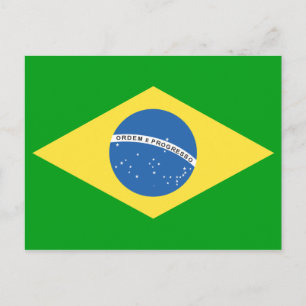 ブラジル国旗のデザイン ポストカード