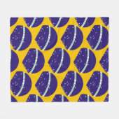 ブラジル国旗のパターン フリースブランケット (正面(横))