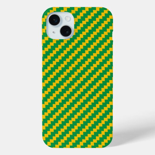 ブラジル国旗のパターン Case-Mate iPhoneケース (裏面)
