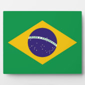 ブラジル国旗のプラーク フォトプラーク (正面)