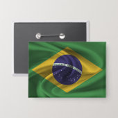 ブラジル国旗のボタン 缶バッジ (正面/裏面)