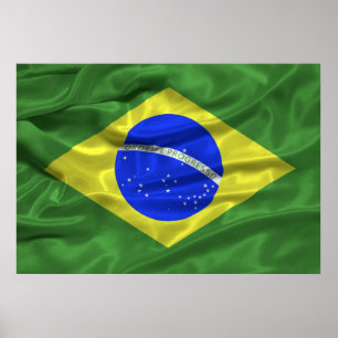 ブラジル国旗のポスター ポスター