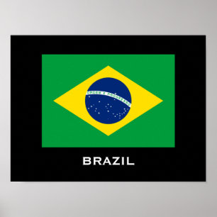 ブラジル国旗のポスター ポスター