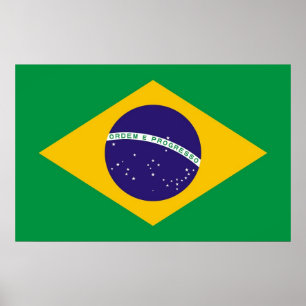 ブラジル国旗のポスター ポスター