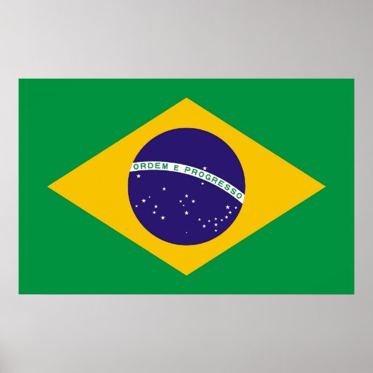 ブラジル国旗のポスター ポスター (正面)