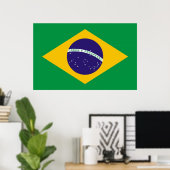 ブラジル国旗のポスター ポスター (ホームオフィス)