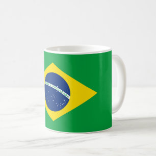 ブラジル国旗のマグカップ コーヒーマグカップ