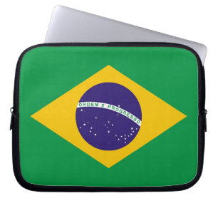 ブラジル国旗のラップトップスリーブ ラップトップスリーブ