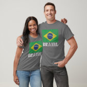 ブラジル国旗のヴィンテージ国のお土産Gif Tシャツ (ユニセックス)
