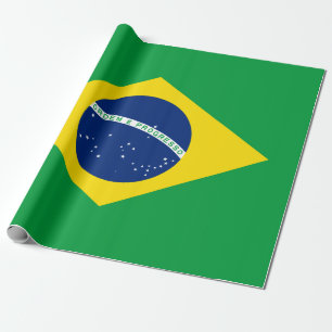ブラジル国旗の包み紙 ラッピングペーパー