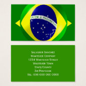 ブラジル国旗の名刺 (正面&裏面)