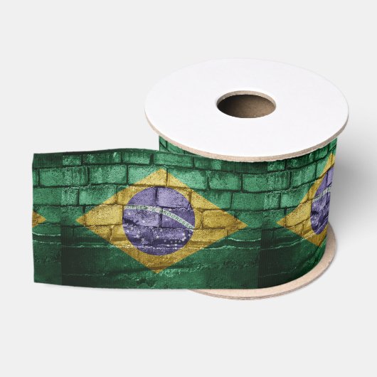 ブラジル国旗の壁 グログランリボン (リール)