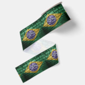 ブラジル国旗の壁 グログランリボン (裏面)