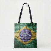 ブラジル国旗の壁 トートバッグ (正面)