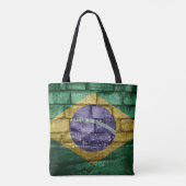 ブラジル国旗の壁 トートバッグ (裏面)