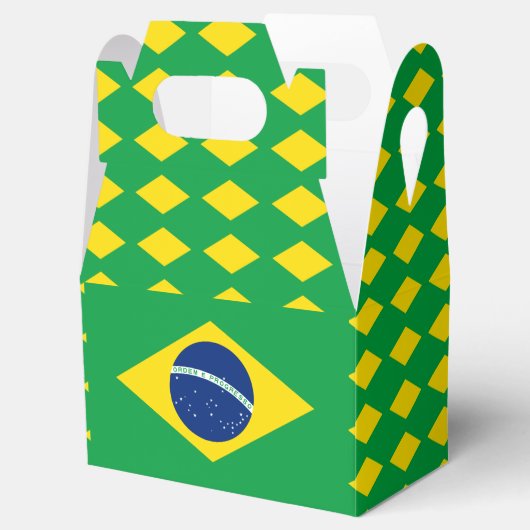 ブラジル国旗の好意ボックス フェイバーボックス (オープン)