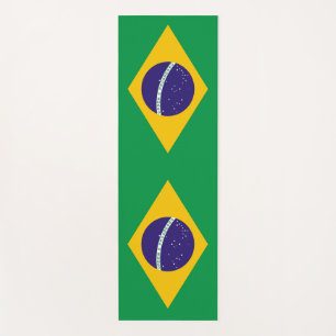 ブラジル国旗の愛国的ヨガマット ヨガマット
