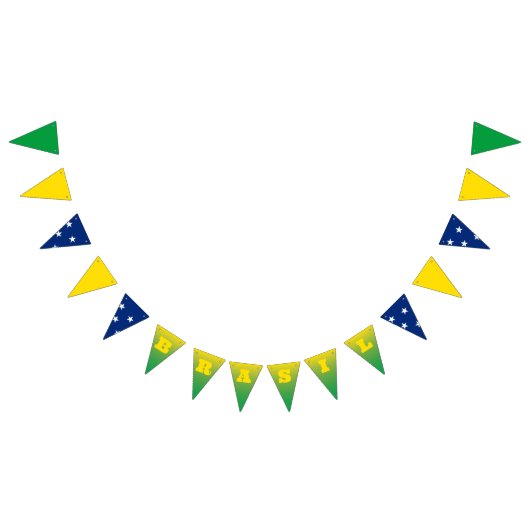 ブラジル国旗の旗 バンティングフラッグ (全)